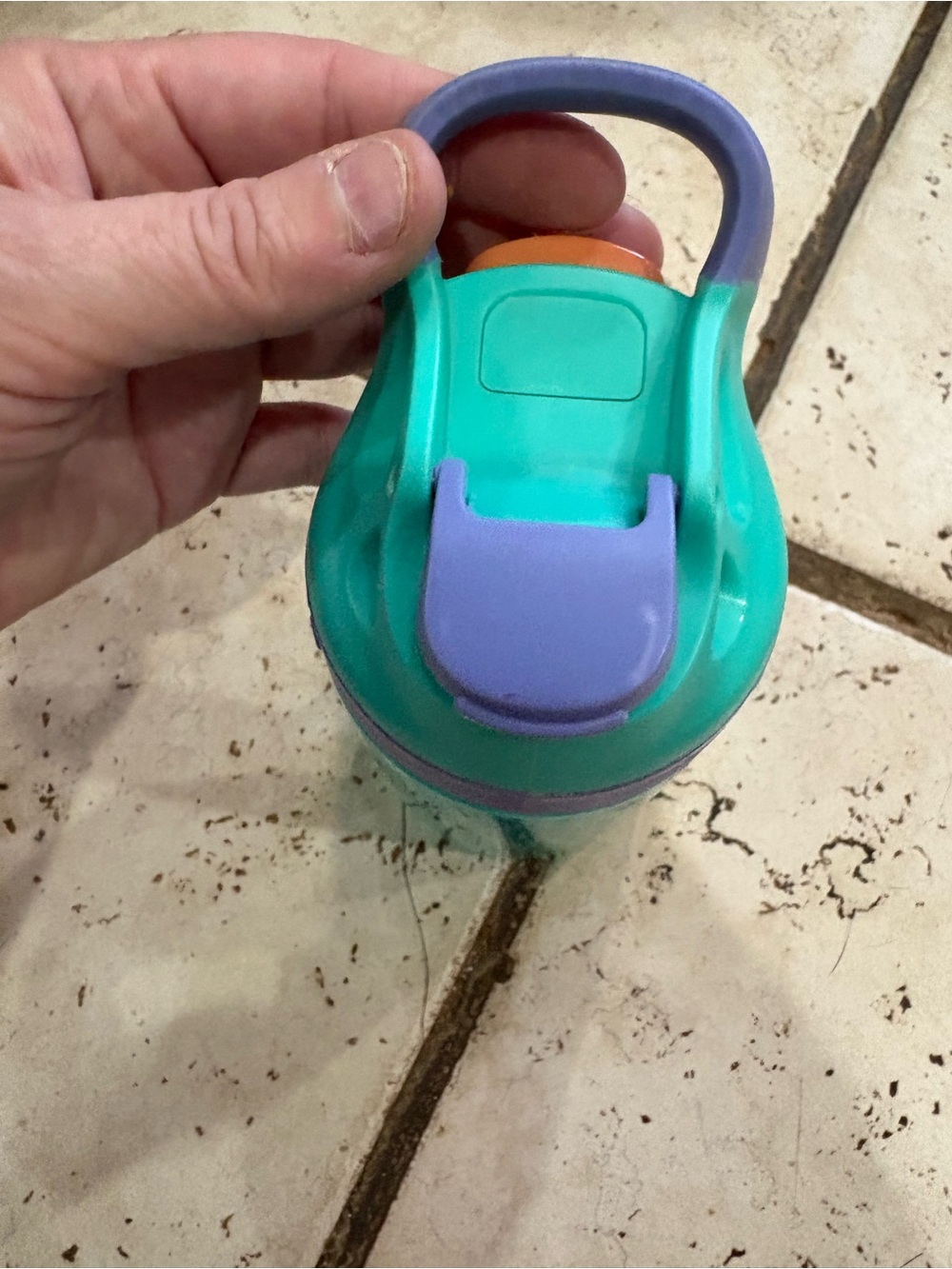 Contigo Kids Teal Bottle with Purple and Teal Lid - Picture 5 of 6
